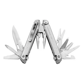 Multitool Leatherman FREE P2, argintiu 832638