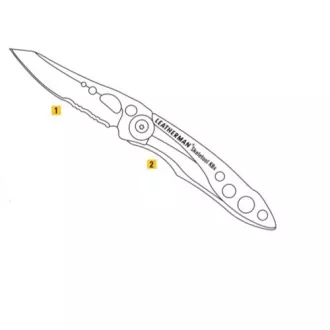 Cuțit Leatherman SKELETOOL KBx argint/verde 832384