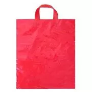Geanta PE cu maner 38x45cm 40my red