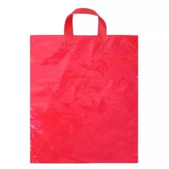 Geanta PE cu maner 38x45cm 40my red