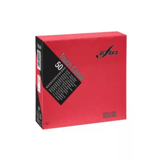 Servetele hartie INFIBRA 2vrs. 33x33cm roșu 50buc