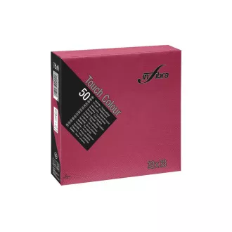Servetele hartie INFIBRA 2vrs. 33x33cm visiniu 50buc