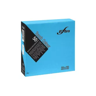 Servetele hartie INFIBRA 2vrs. 33x33cm turcoaz 50buc