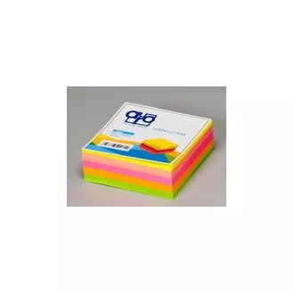 Bloc cub 9x9cm lipit culoare neon 400 coli Bloc cub 9x9cm lipit culoare neon 400 coli