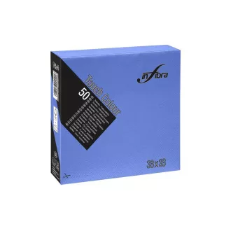 Servetele hartie INFIBRA 2vrs. 33x33cm albastru 50buc