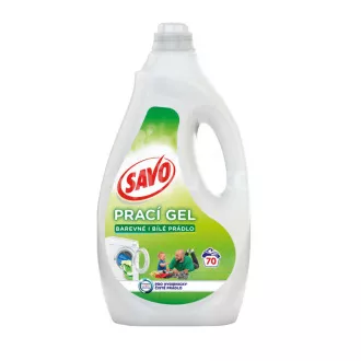 Gel de spălat universal Savo fără clor 70 spălări 3,5 l Gel de spălat universal Savo fără clor 70 spălări 3,5 l