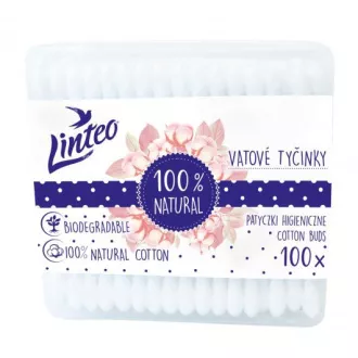 Tampoane de bumbac eco Linteo cutie 100buc