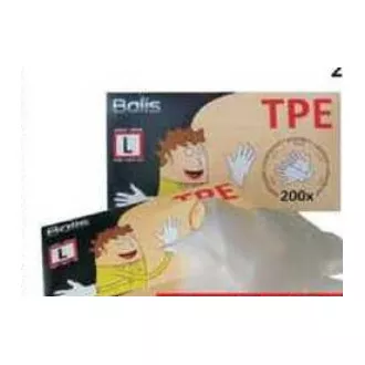 Mănuși TPE de unică folosință mărimea L alb 200buc Mănuși TPE de unică folosință mărimea L alb 200buc