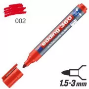 Marker Edding 360 pe tablă albă vârf rotund roșu 1,5-3 mm