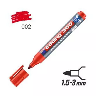Marker Edding 360 pe tablă albă vârf rotund roșu 1,5-3 mm