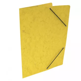 Dosar 250 A4 fără clape cu cauciuc galben