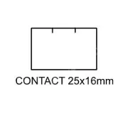 Etichete Contact 25x16mm alb dreptunghiular