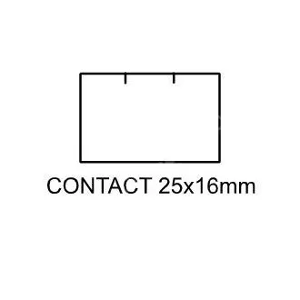 Etichete Contact 25x16mm alb dreptunghiular