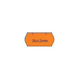 Etichete Contact 26x12mm portocaliu