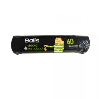 Saci de gunoi LD 60x72cm 60L retractabili negru 10 buc în rolă Saci de gunoi LD 60x72cm 60L retractabili negru 10 buc în rolă