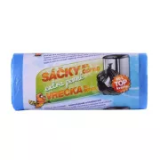 HDPE saci de deșeuri 60x70cm 60L albastru 30pcs în rolă extra puternic