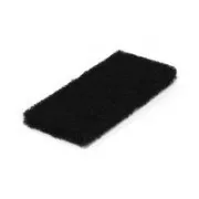 Pernuță dreptunghiulară pentru podea, ținută în mână 11x25cm negru (8900004)