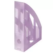 Cutie de revistă din plastic șanfrenat transp. liliac