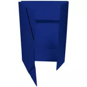 Dosar 253 A4 cu 3 clape cu bandă elastică albastru închis