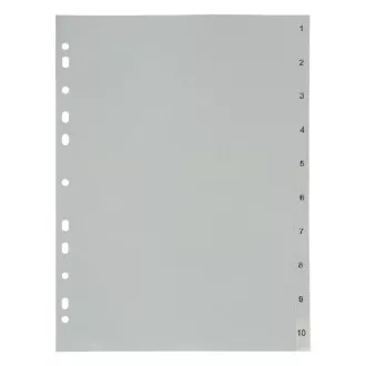 Puncție A4 1-10 PP numeric gri Puncție A4 1-10 PP numeric gri