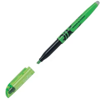 Highlighter Pilot Frixion verde cu vârful în formă de pană 1-3,3mm rescriptibil