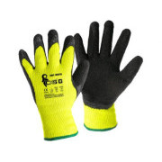 CXS ROXY WINTER mănuși de iarnă, de iarnă, îmbibate cu latex, negre și galbene, mărimea 9