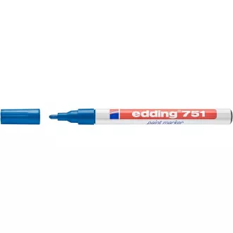 Marker Edding 751 lac albastru cu vârf de rolă 1-2mm Marker Edding 751 lac albastru cu vârf de rolă 1-2mm