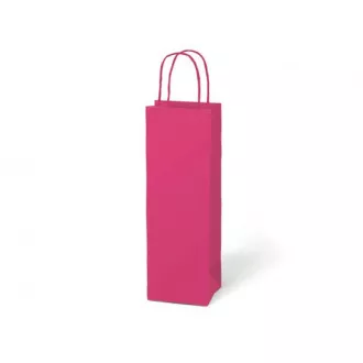 Geantă MFP pentru sticlă T12 kraft 12x36x9cm roz