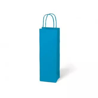 Pungă MFP pentru sticlă T12 kraft 12x36x9cm albastru