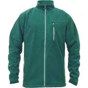 Jachetă fleece KARELA verde închis 3XL
