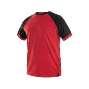 Tricou cu mânecă scurtă OLIVER, roșu și negru, mărimea 4XL