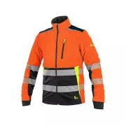 Bluză de avertizare CXS BENSON, pentru bărbați, portocaliu-negru, mărimea 56