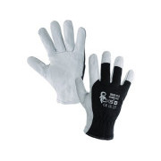 Mănuși combinate TECHNIK ECO, negru și alb, mărimea 10