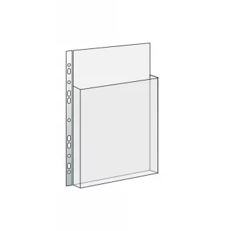 Husa 237x305x0.7mm pentru buzunar cataloage pana la 2/3 umeras euro transparent 10buc Husa 237x305x0.7mm pentru buzunar cataloage pana la 2/3 umeras euro transparent 10buc
