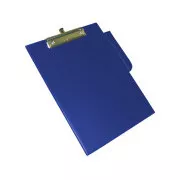Bloc de scris A4 cu o singură planșă cu clip de plastic albastru