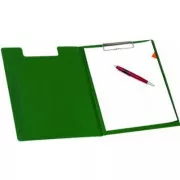 Blocul de scris A4 dublu bord cu clip verde