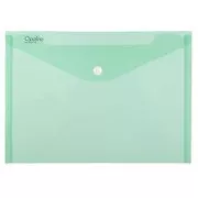 Plic A4 cu buton PP verde opaline