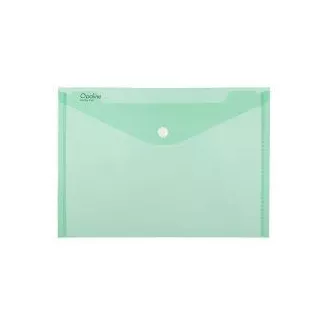 Plic A4 cu buton PP verde opaline