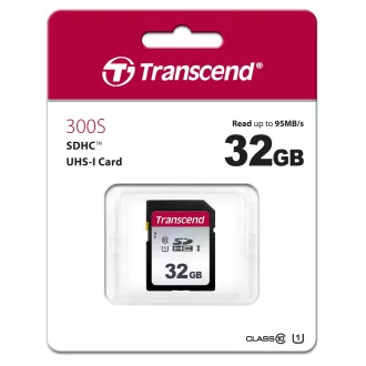 Card SDHC TRANSCEND 32GB 300S, UHS-I U1 (R: 95 / W: 45 MB / s)