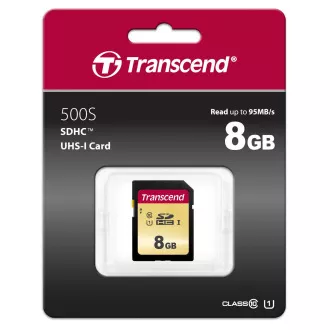 Card SDHC TRANSCEND 8GB 500S, UHS-I U1 (R: 95 / W: 60 MB / s) Card SDHC TRANSCEND 8GB 500S, UHS-I U1 (R: 95 / W: 60 MB / s)