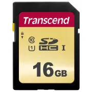 Card SDHC TRANSCEND 16GB 500S, UHS-I U1 (R: 95 / W: 60 MB / s)