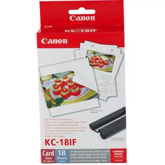 Canon KC18IF 54x86 18pcs autocolant pentru imprimantă termică de sublimare