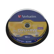 VERBATIM DVD + RW (pachet de 10) Spindle4x / DLP / 4,7 GB