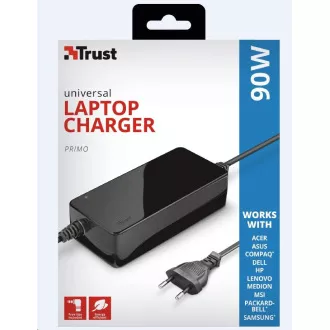Adaptor de alimentare universal TRUST pentru încărcător pentru laptop Primo 90W-19V