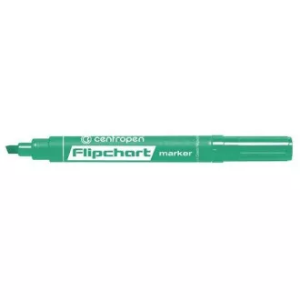 Marker Centropen 8560 pentru Flipchart vârf cu pană verde 1-4,6 mm Marker Centropen 8560 pentru Flipchart vârf cu pană verde 1-4,6 mm
