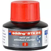 Edding BTK25 cerneală roșie 25 ml pentru markere pentru tablă albă