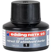 Edding BTK25 cerneală neagră 25 ml pentru markere pentru tablă albă