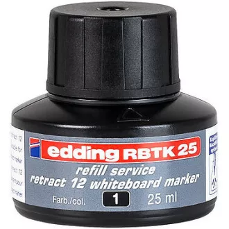 Edding BTK25 cerneală neagră 25 ml pentru markere pentru tablă albă