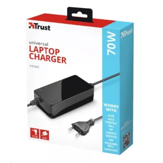 Adaptor de alimentare universal TRUST pentru încărcător pentru laptop Primo 70W-19V