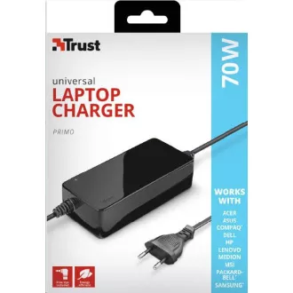 Adaptor de alimentare universal TRUST pentru încărcător pentru laptop Primo 70W-19V